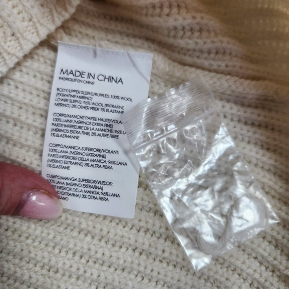 Club Monaco Asal Knit Sweater Women Size S Merino Wool Soft - Picture 12 of 15